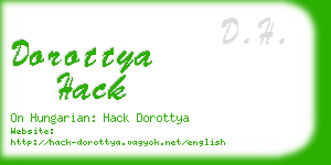 dorottya hack business card